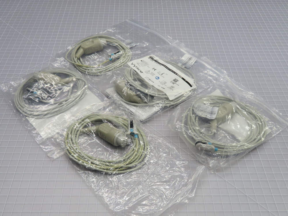 NIB LOT OF 4 VYAIRE 165641 VITAL SIGNS INTERCONNECT TEMPERATURE CABLE T267234 For Sale