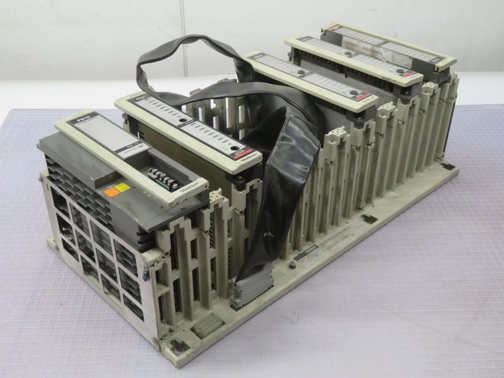 USED MODICON AS-H827-103 CONTROL ASSY W MODULES T267354 For Sale