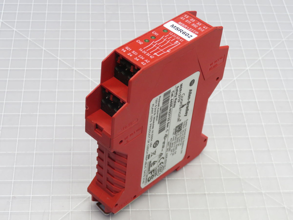 USED ALLEN BRADLEY MSR127TP GUARDMASTER SAFETY RELAY T267697 For Sale
