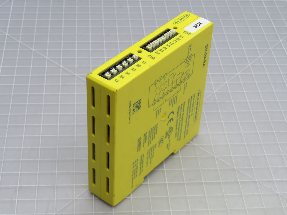 USED BANNER SR-IM-9A DIN-RAIL MOUNTED SAFETY RELAY T267789 FOR SALE