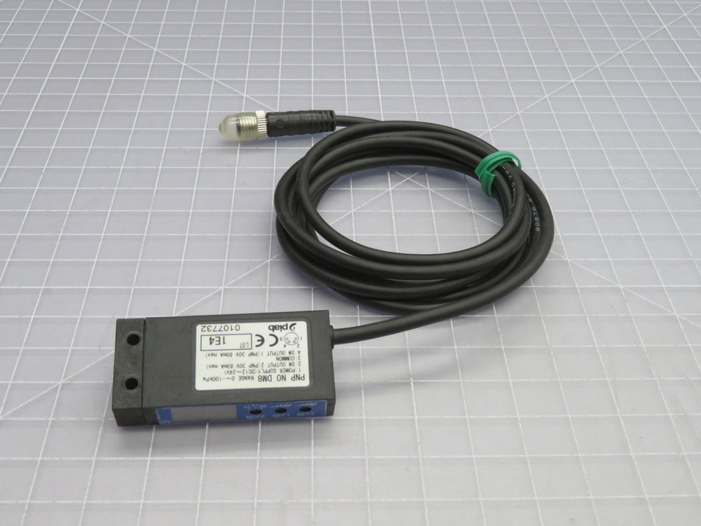USED PIAB 0107732 PNP NO DM8 INDUSTRIAL-GRADE SWITCH FOR VACUUM MONITORING T268249 FOR SALE