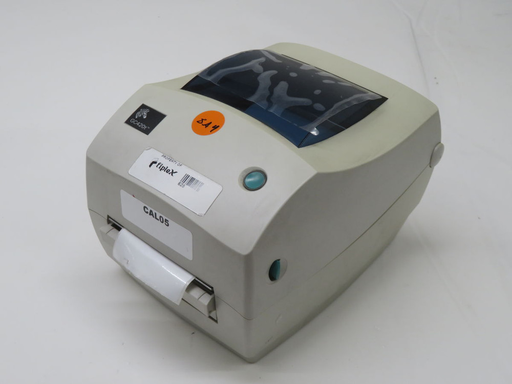 USED ZEBRA GC420T 4-INCH THERMAL TRANSFER DESKTOP PRINTER T268512 FOR SALE
