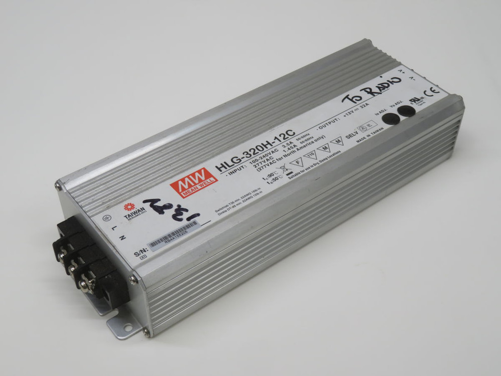 USED MEANWELL HLG-320H-12C AC/DC LED DRIVER T268560 FOR SALE