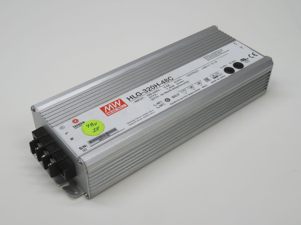USED MEANWELL HLG-320H-48C AC/DC LED DRIVER T268561 FOR SALE