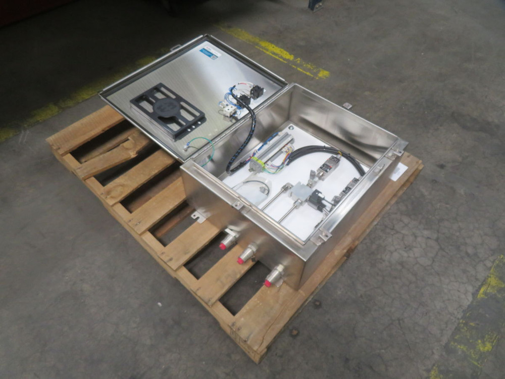 USED HAMMOND 1418N4SSE8 SS NEMA 4X INDUSTRIAL ELECTRICAL ENCLOSURE T268598 FOR SALE