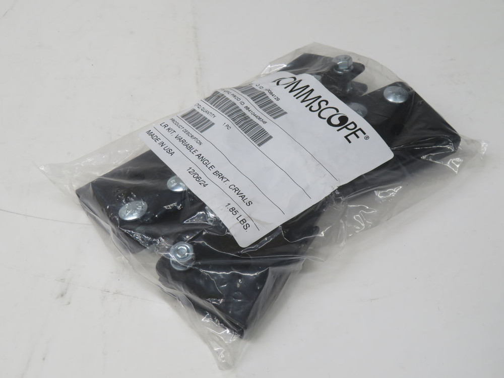 NOB LOT OF 10 COMMSCOPE 760084129 R KIT, VARIABLE ANGLE BRKT, CRVALS CABLE RUNWAY ADJUSTABLE BUTT SPLICE KIT T268726 FOR SALE