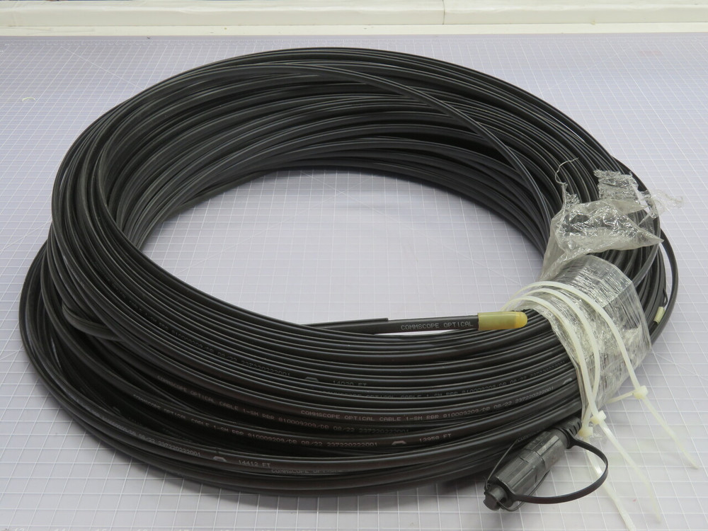NOB COMMSCOPE FHD-H01D-0500F FHD SERIES FIBER OPTIC DROP CABLE 500-FT ASSEMBLY T268807 FOR SALE