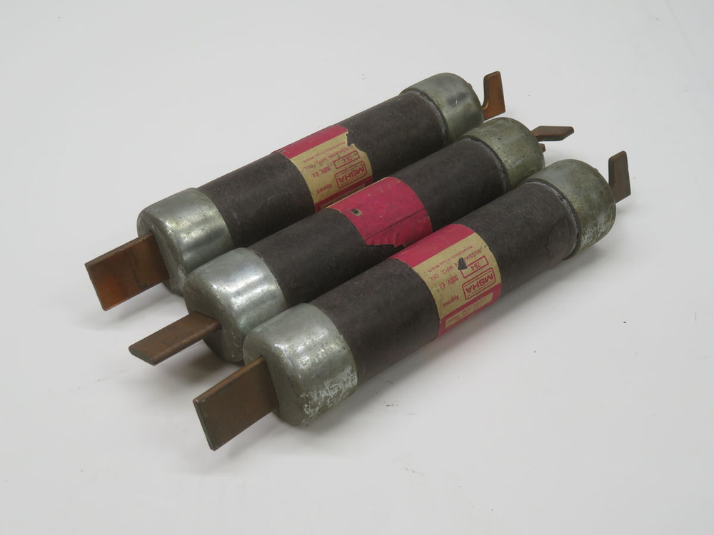 USED LOT OF 3 BUSSMANN FRS-R-70 DUAL ELEMENT TIME DELAY FUSE T268995 FOR SALE
