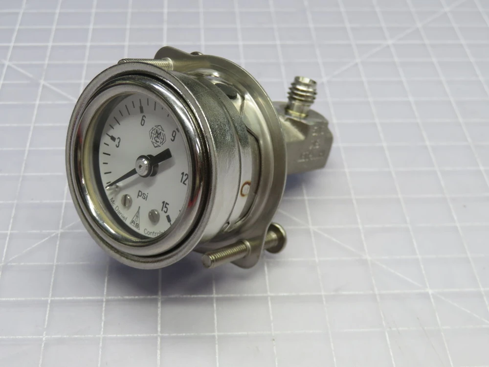 USED LOT OF 3 MC DANIELS MCDANIEL CONTROLS PRESSURE GAUGE INDUSTRIAL GRADE PRESSURE GAUGES T269010 FOR SALE