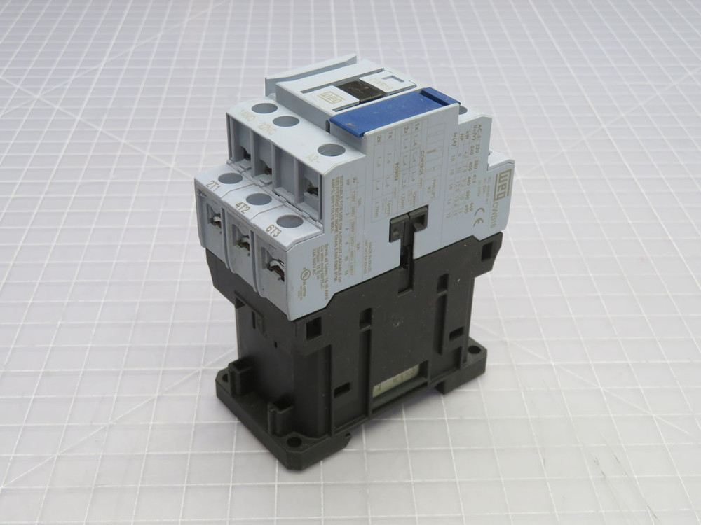 USED LOT OF 2 WEG CWB12 3-POLE IEC CONTACTOR T268877 FOR SALE