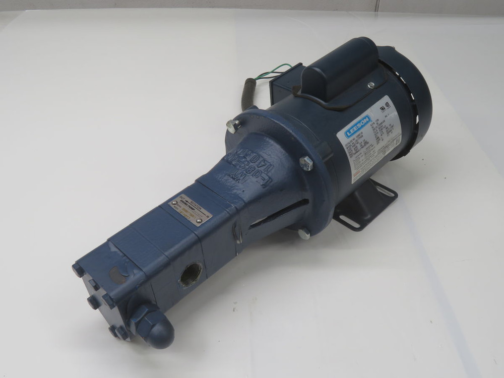 USED VIKING 102907 101X003 GEAR PUMP ASSEMBLY W LEESON 102907.00 T269330 FOR SALE