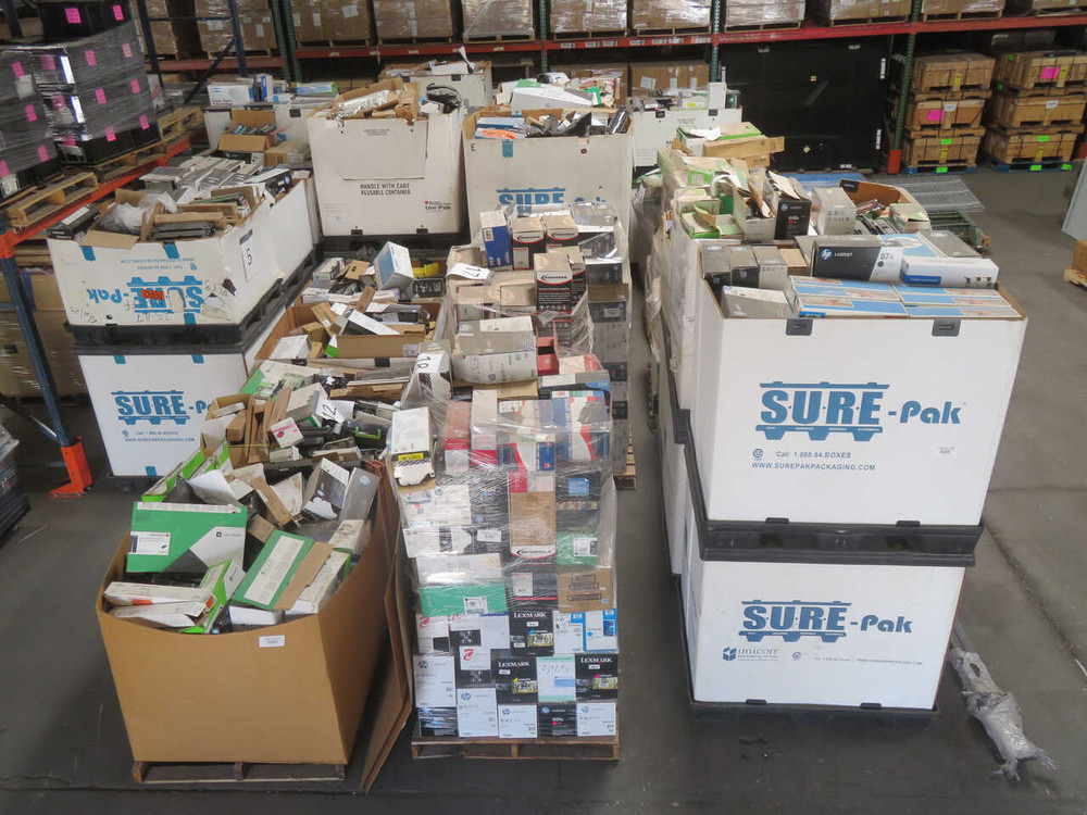 10,000 LBS FTL OF PRINTER CARTRIDGES AND TONERS