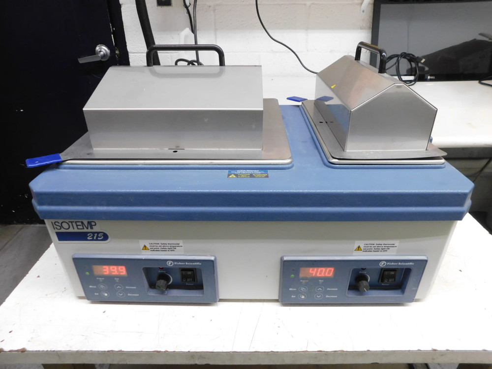 USED FISHER SCIENTIFIC ISOTEMP 215 DUAL DIGITAL WATER BATH M7691 FOR SALE