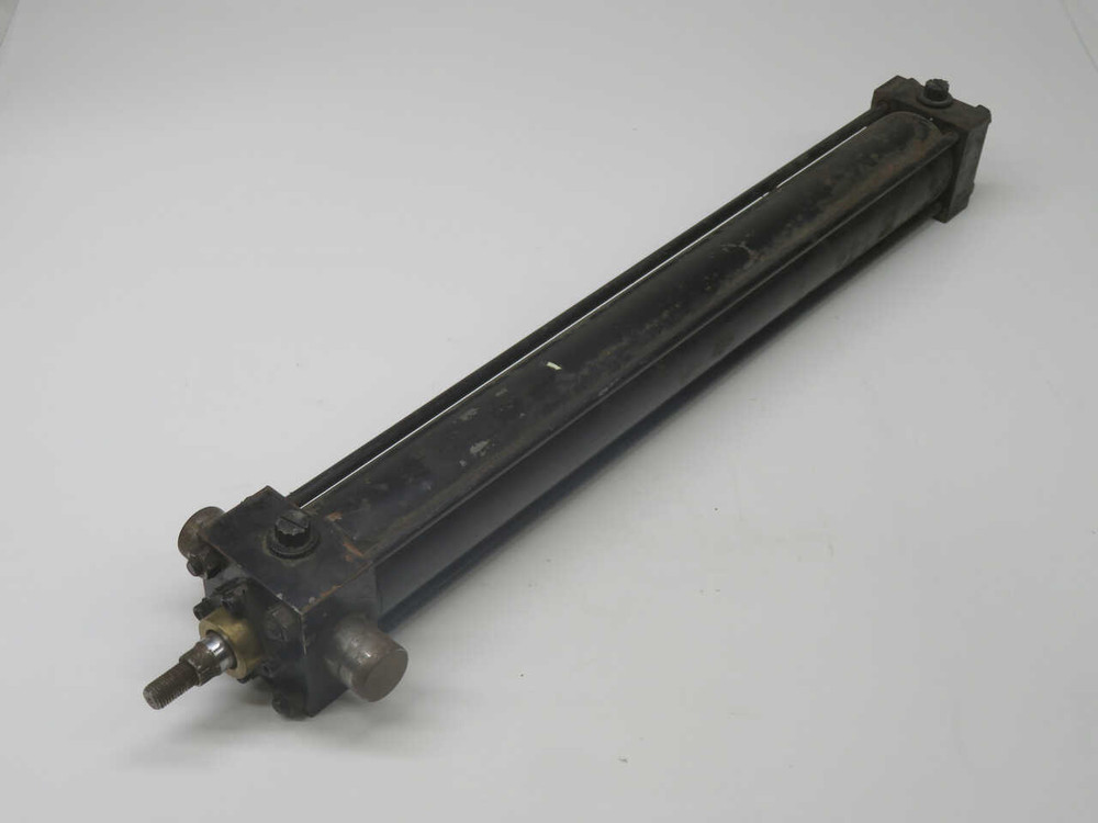 USED SCHRADER BELLOWS PAB107221 W/17 DOUBLE ACTING PNEUMATIC CYLINDER T269821 FOR SALE