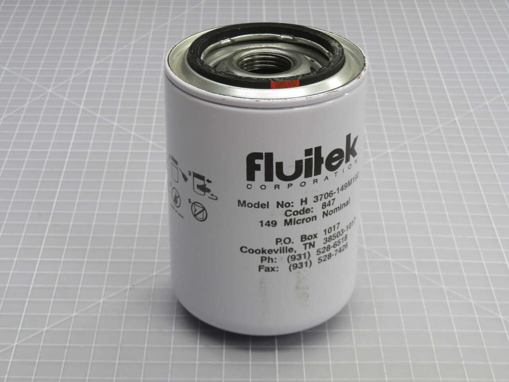 NOB LOT OF 2 FLUITEK H 3706-149M192 HYDRAULIC FILTER ELEMENT T269745 FOR SALE