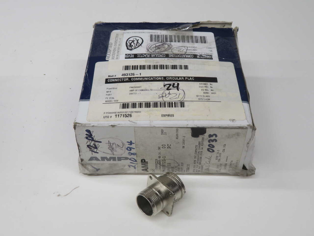 NOB LOT OF 10 AMP 208721-1 CONNECTOR PLUGS T270849 FOR SALE