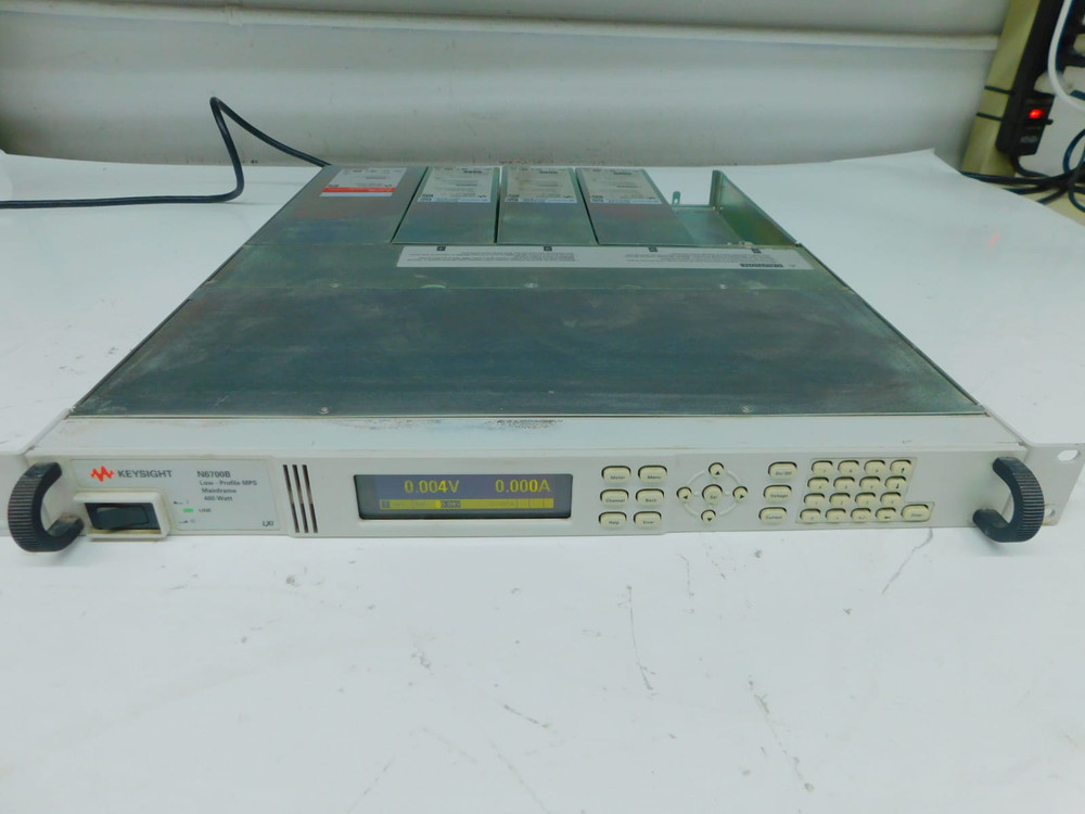 USED KEYSIGHT N6700B, N6744B MODULAR POWER SUPPLY W/3 MODULES M7764 FOR SALE