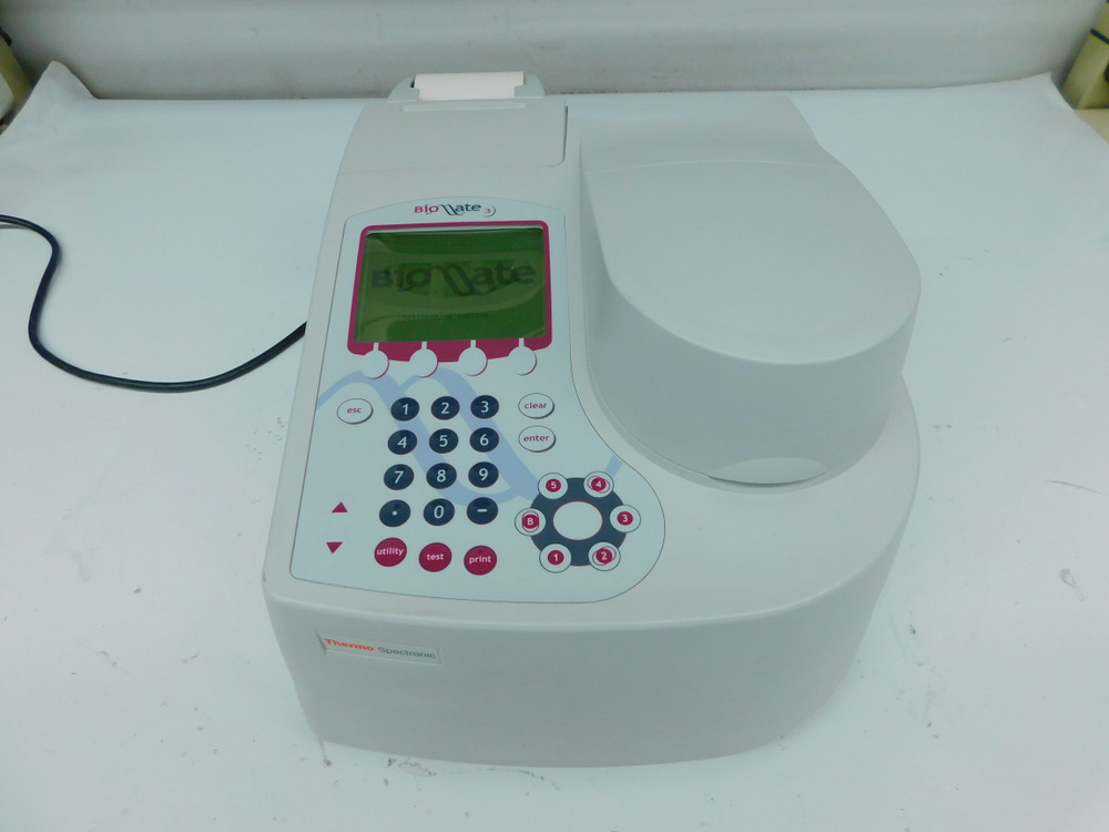 USED THERMO SPECTRONIC BIOMATE 3 SPECTROPHOTOMETER M7796 FOR SALE