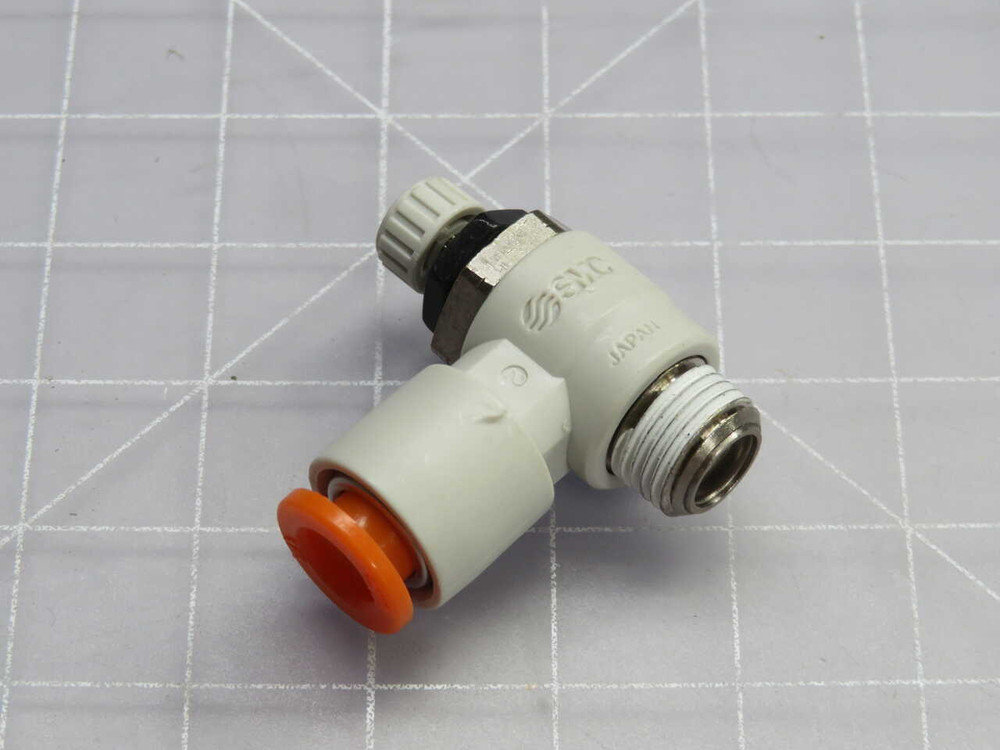 NOB LOT OF 10 SMC AS2211F-N01-07S SPEED CONTROLLER W/ ONE-TOUCH FITTINGS T271025 FOR SALE
