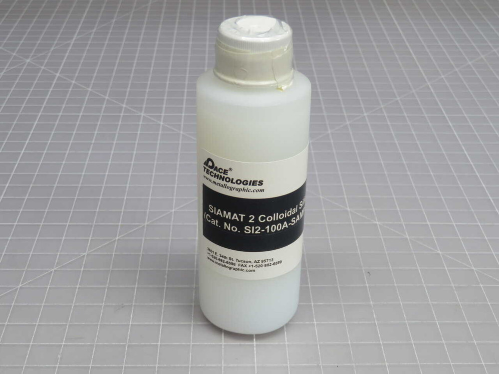 NOB LOT OF 3 PACE TECHNOLOGIES SIAMAT 2 SI2-100A-SAMPLE COLLOIDAL SILICA AND POLISHING SLURRY T271259 FOR SALE