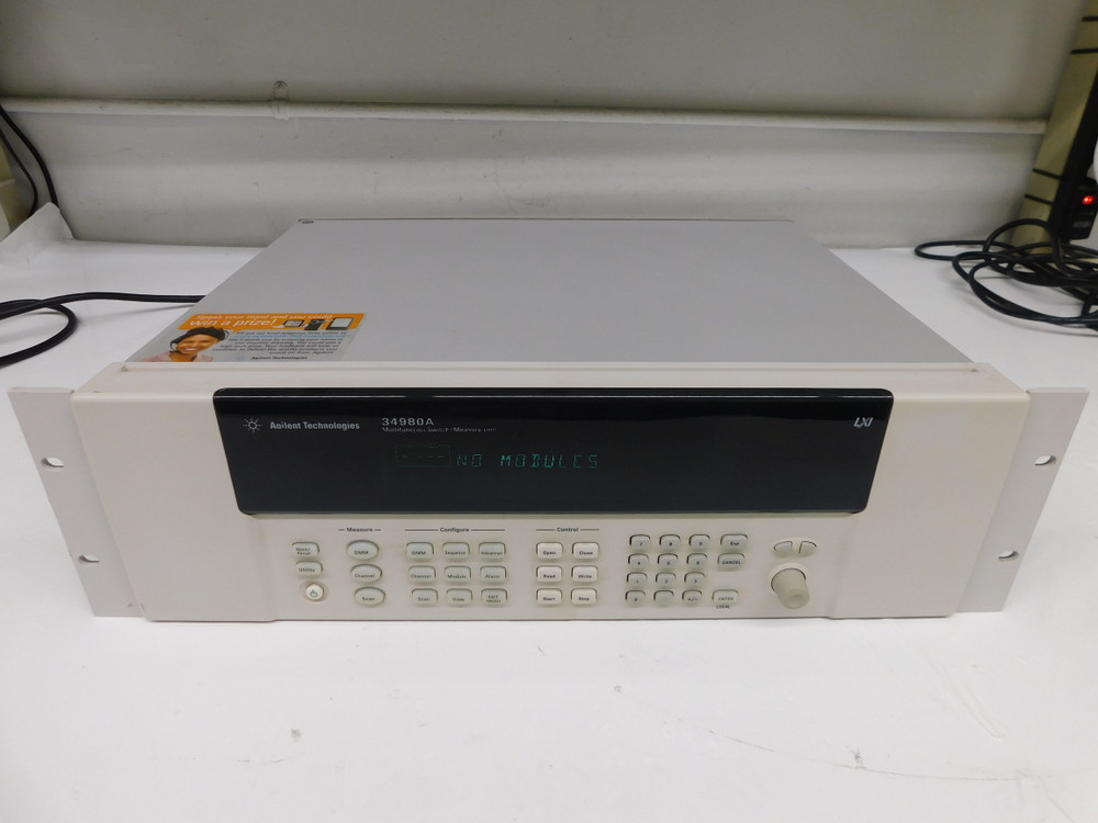 USED AGILENT 34980A 8-SLOT MULTIFUNCTION SWITCH/MEASURE MAINFRAME - USED M7856 FOR SALE
