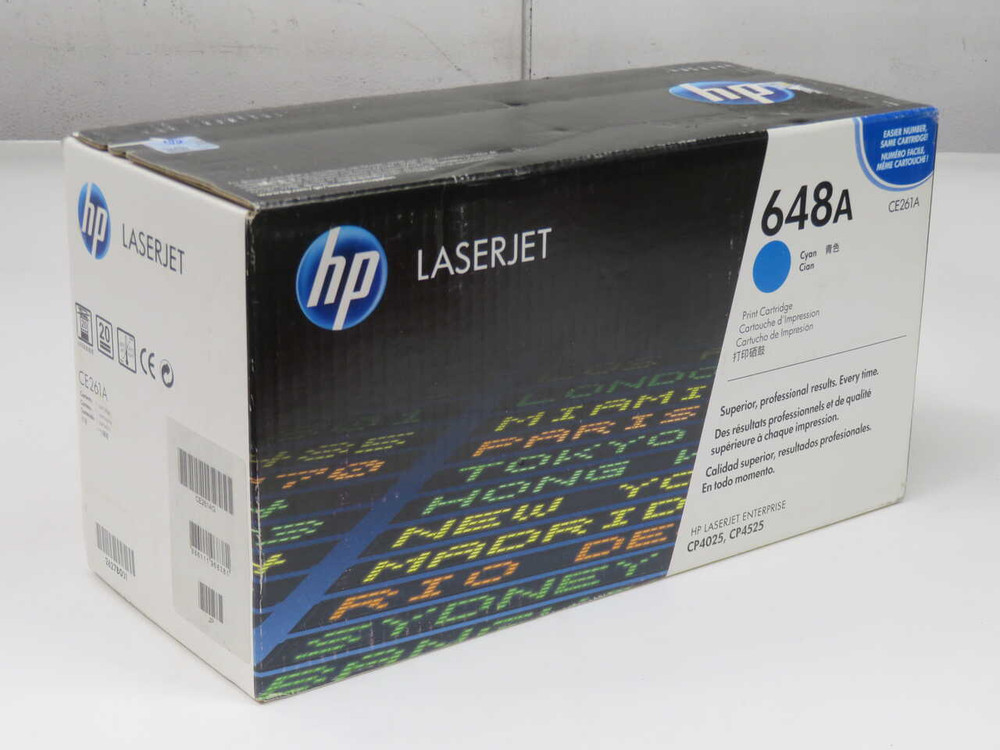 NOB HP 648A CE261AG CYAN LASERJET TONER CARTRIDGE T271575 FOR SALE