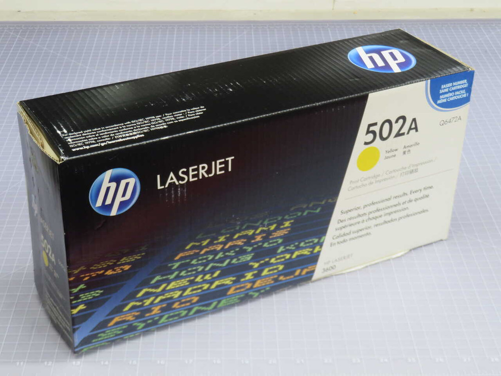 NOB HP 502A Q6472A YELLOW LASERJET TONER CARTRIDGE T271592 FOR SALE