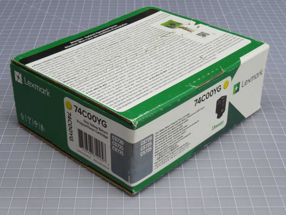 NOB LEXMARK 74C00YG ORIGINAL YELLOW TONER CARTRIDGE T271599 FOR SALE