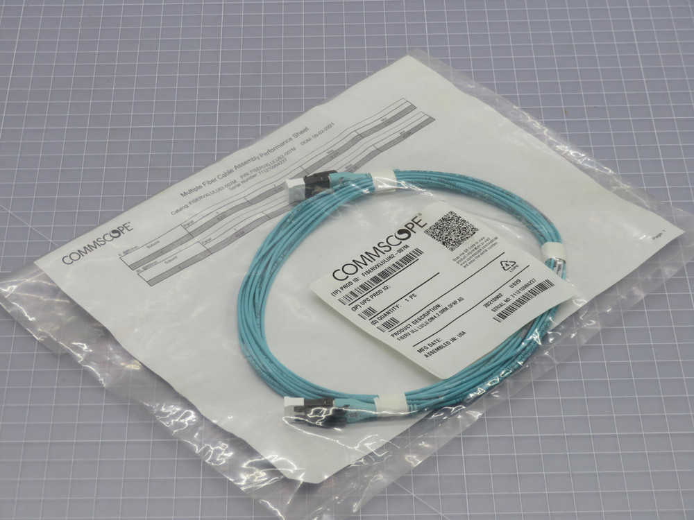 NOB COMMSCOPE FISERVXLULU62-007M FISERV ULL LU/LU, OM4, 2.0MM, OFNP, AQ T217670 FOR SALE