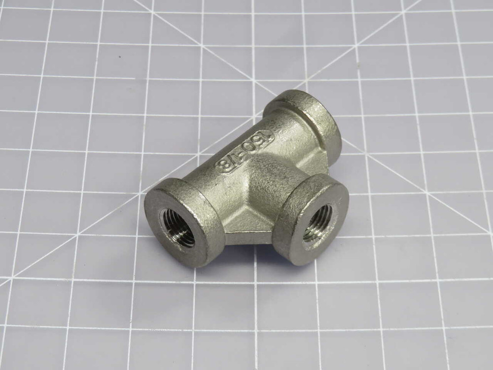 NOB LOT OF 10 MB-304 STAINLESS STEEL PIPE TEES T271531 FOR SALE