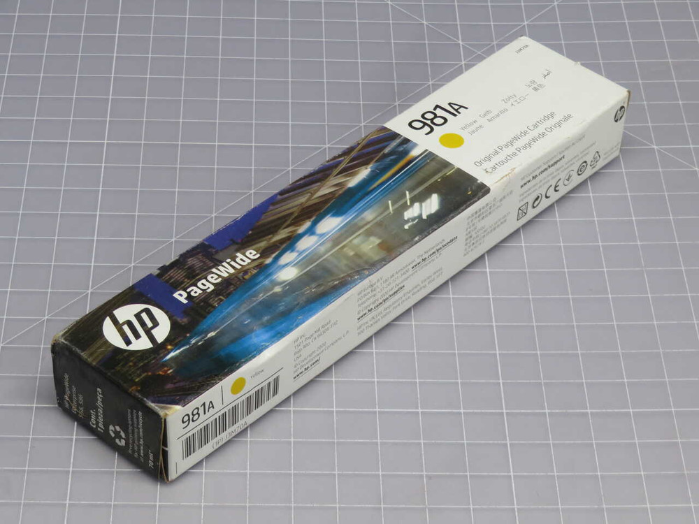 NOB HP 981A J3M70A YELLOW ORIGINAL PAGEWIDE INK CARTRIDGE T271753 FOR SALE