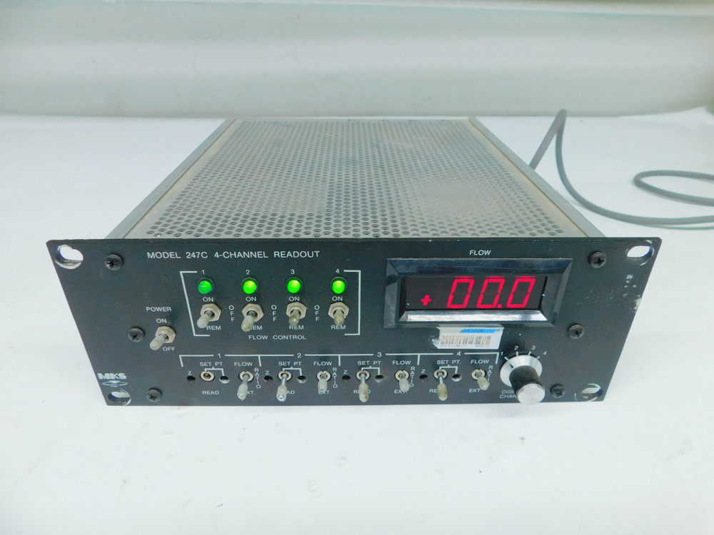 USED MKS 247C 4 CH.POWER SUPPLY/READOUT FOR SALE