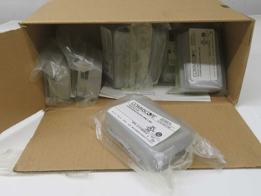 NIB LOT OF 7 COMMSCOPE 2-1116338-2 COMMONING BLOCK ONE LINE T272079 FOR SALE
