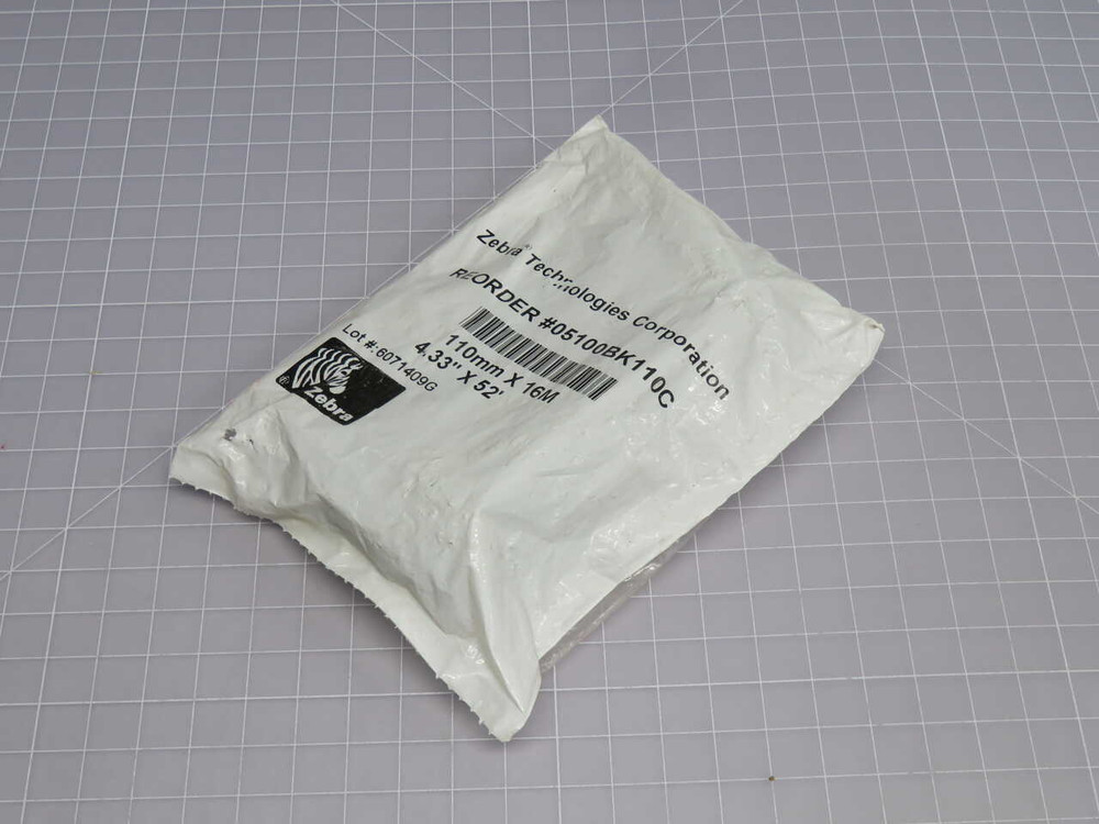 NOB LOT OF 5 ZEBRA 05100BK110C PREMIUM RESIN RIBBONS T272118 FOR SALE
