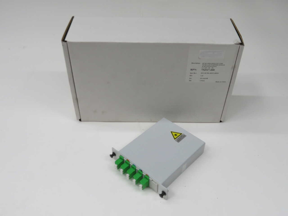 NIB COMMSCOPE 754927-000 INT-OCM1-DUE-AB-01 PLC SPLITTER MODULE T272016 FOR SALE
