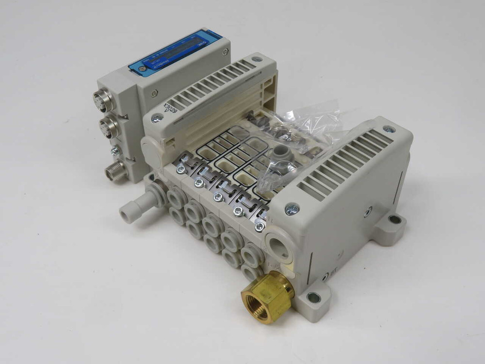 NOB SMC VV5QC21-05C8SEAN0-S-X3029V PNEUMATIC MANIFOLD VALVE T272348 FOR SALE