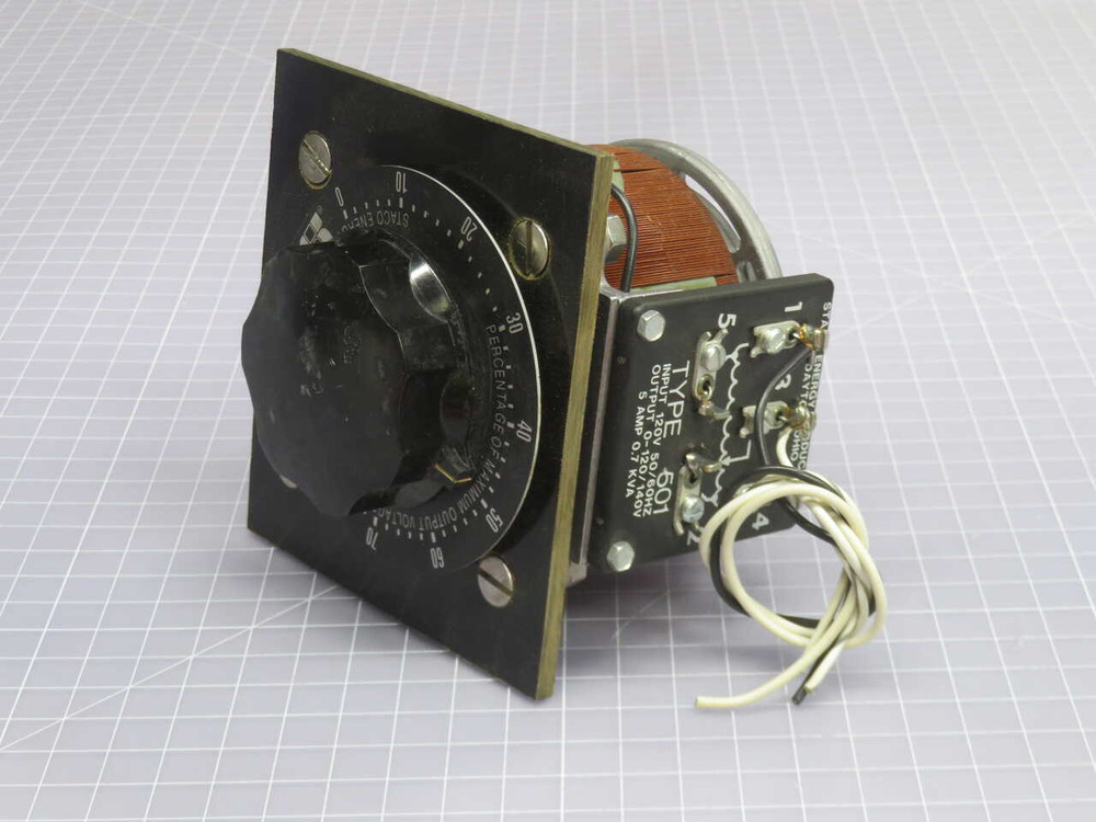 USED STACO 501 VARIABLE AUTO TRANSFORMER FOR SALE