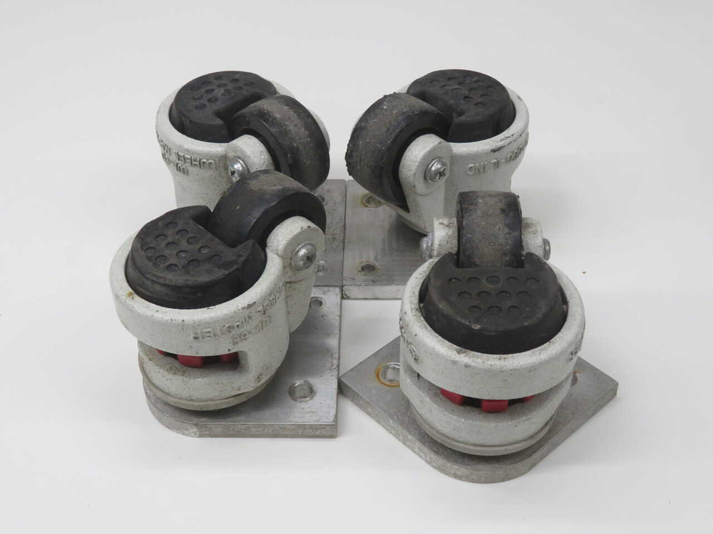 USED LOT OF 4 WHEEL MASTER WI-60 LEVELING CASTERS FOR SALE