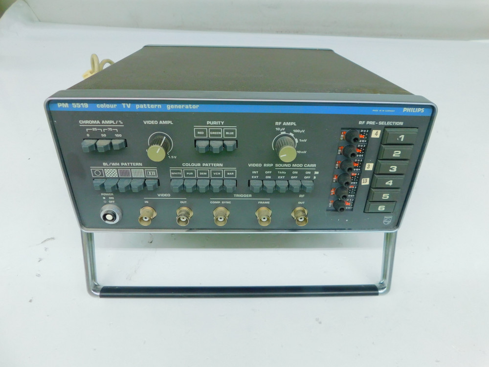 USED PHILLIPS PM 5519 COLOUR TV PATTERN GENERATOR FOR SALE