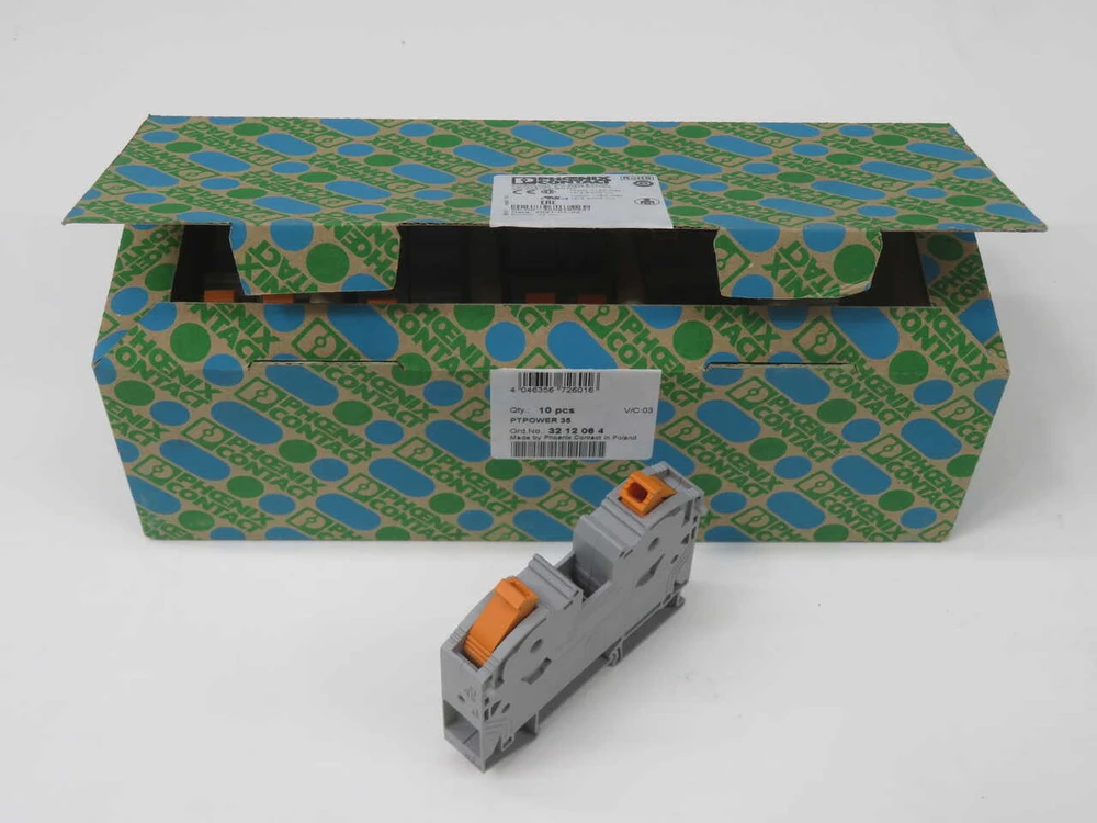 NIB LOT OF 10 PHOENIX CONTACT 3212064 PTPOWER 35 - HIGH-CURRENT TERMINAL BLOCK FOR SALE