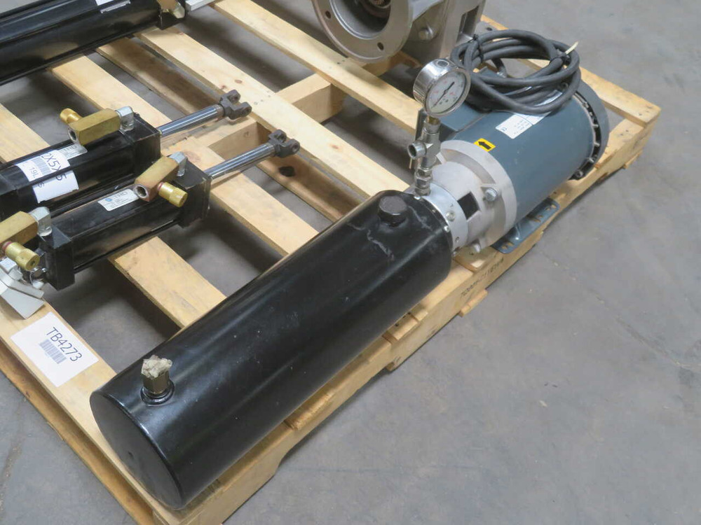 USED MARATHON 56B17F5305K G574 AC MOTOR W HYDRAULIC POWER UNIT FOR SALE