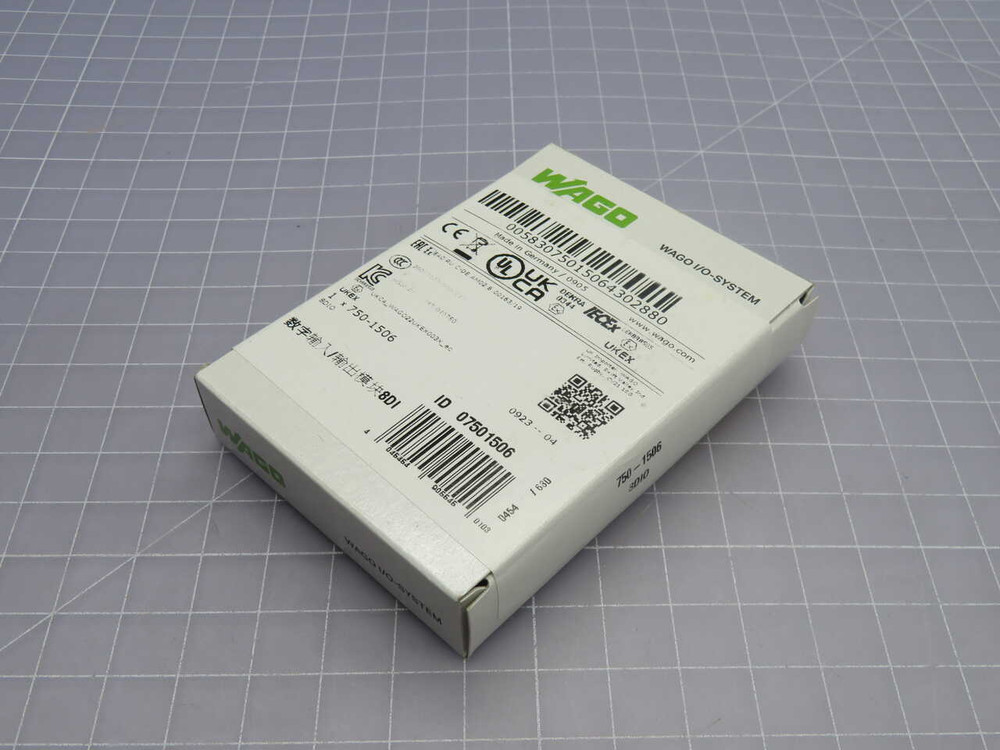 USED WAGO 750-1506 8-CHANNEL DIGITAL I/O FIELDBUS MODULE FOR SALE