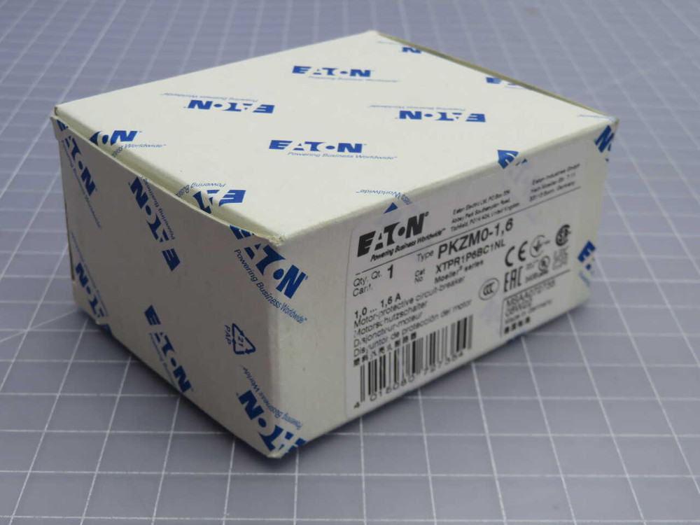NIB EATON PKZM0-1,6 MANUAL MOTOR PROTECTIVE CIRCUIT BREAKER, 1-1.6A FOR SALE