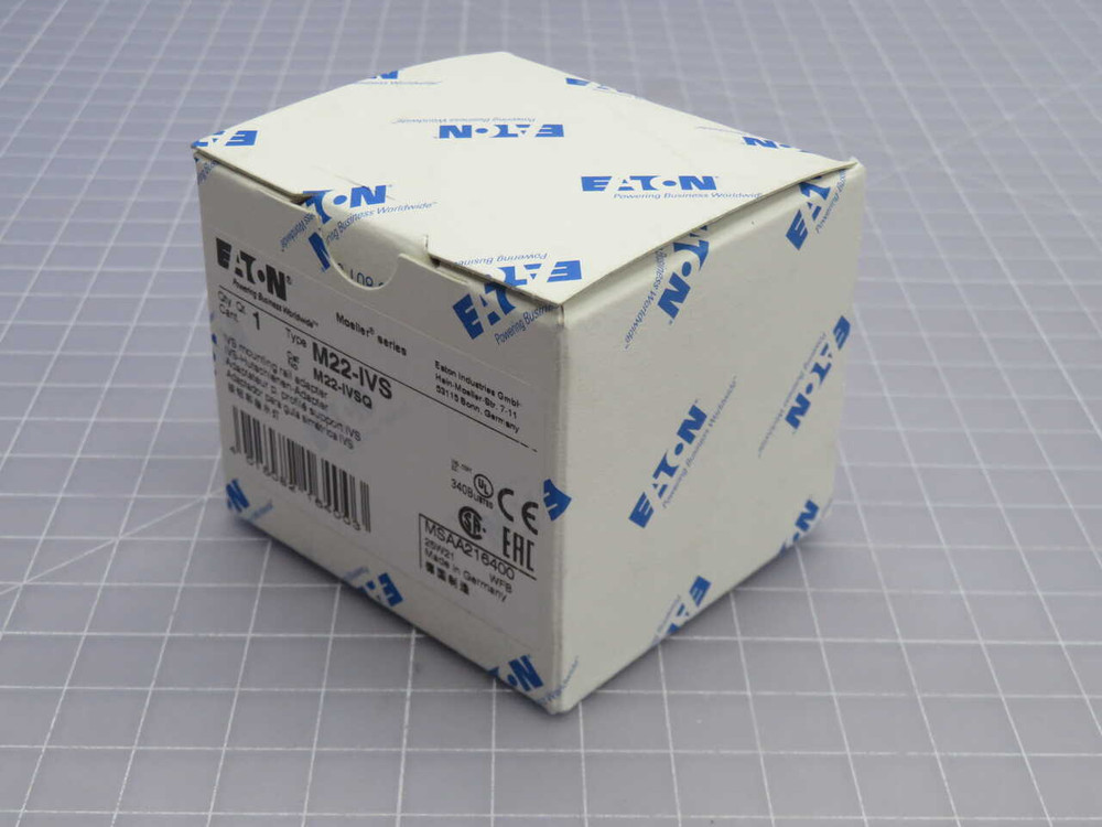 NIB LOT OF 6 EATON M22-IVS DIN RAIL MOUNTING ADAPTER FOR M22 PUSHBUTTONS FOR SALE