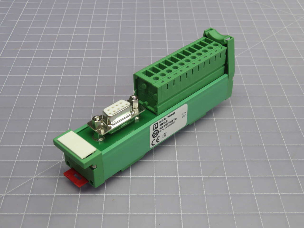 NOB PHOENIX CONTACT 2959560 D-SUB INTERFACE TERMINATION BOARD, 25-PIN FOR SALE