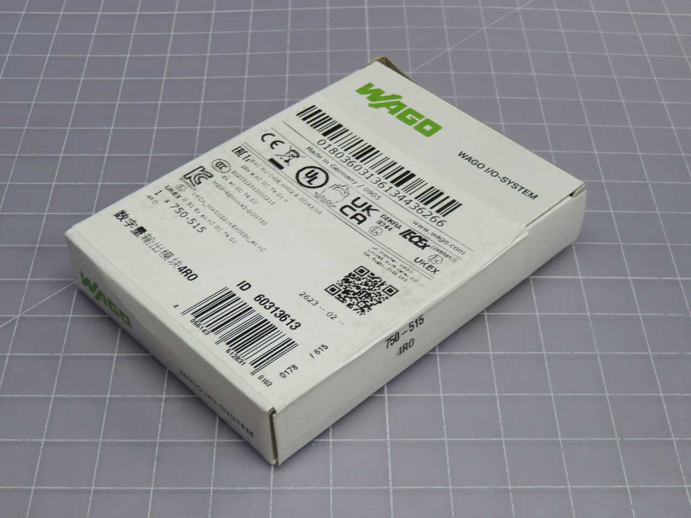 NIB WAGO 750-515 4-CHANNEL RELAY OUTPUT MODULE, 250VAC, 2A FOR SALE