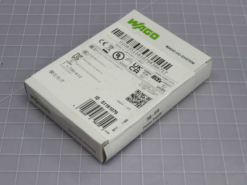 NIB LOT OF 3 WAGO 750-610 POWER SUPPLY MODULE W/ FUSE & DIAGNOSTICS, 24VDC FOR SALE