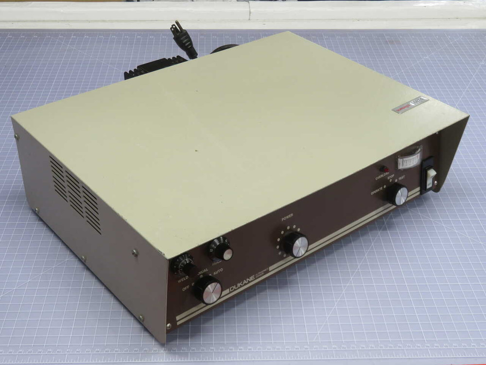 USED DUKANE 40A344 VINTAGE ANALOG INDUSTRIAL ULTRASONIC WELDING GENERATOR/POWER SUPPLY UNIT FOR SALE