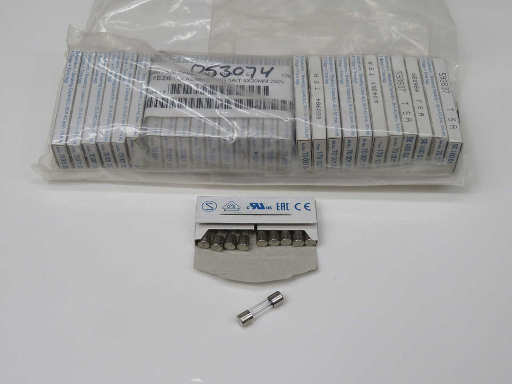 NIB LOT OF 270 SIBA GMBH 70 001 35 179 120 5X20MM 250V TIME-LAG GLASS FUSE FOR SALE