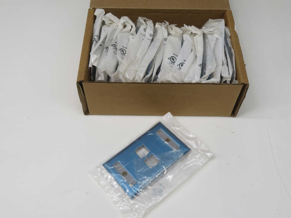 NIB LOT OF 25 COMMSCOPE 760072181 8004891211 2-PORT STAINLESS STEEL FLUSH-MOUNT FACEPLATE FOR SALE